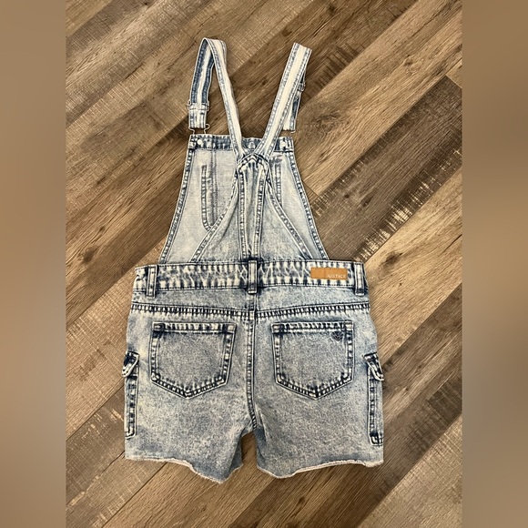 Justice Light Blue Denim Kids Overalls size 10 EUC - Picture 5 of 7